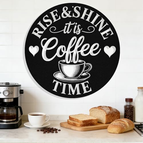Image of Personalized Coffee Metal Sign, Custom Coffee Bar Signs, Custom Name Signs for Cafe Station, Coffee Wall Art Decor for Kitchen, Cafe Shop Decor, Cafe Lover Gift