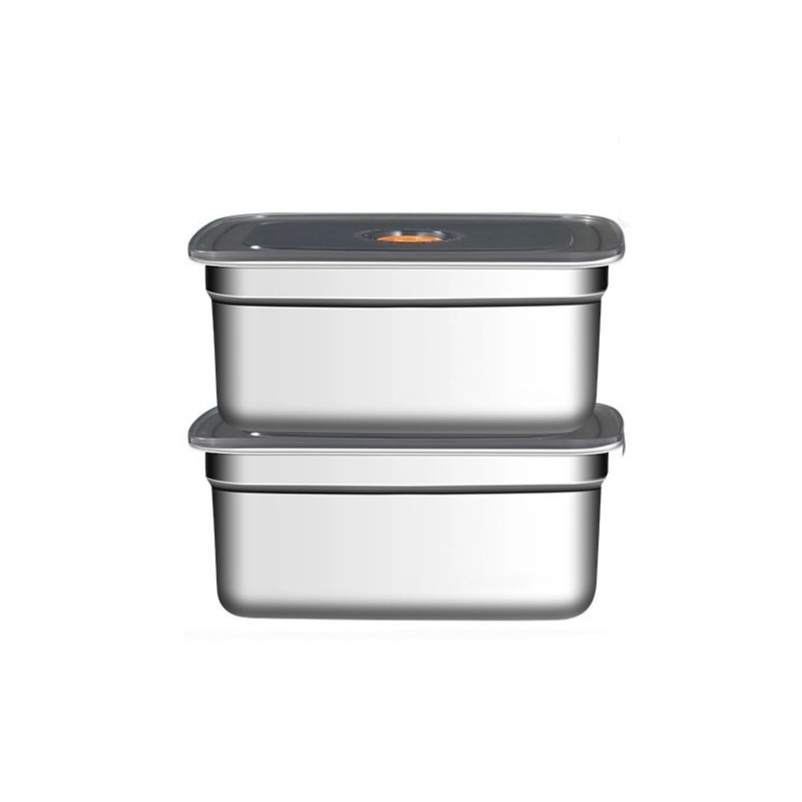 IHUAHSHUA Stainless steel food storage container with lid, airtight lunch box, storage and meal prep box, reusable, suitable for lunch and leftovers, freezer safe