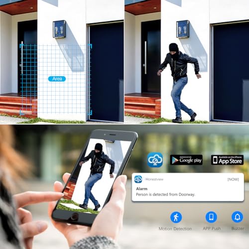 Image of (2026 New) 5MP Wired Security Camera System, 8CH DVR with 1TB Hard Drive, 6 CCTV Cameras, AI Human Detection, 122 Wide Angle, 65ft Night Vision, IP67 Waterproof, Free App, No Monthly Fee