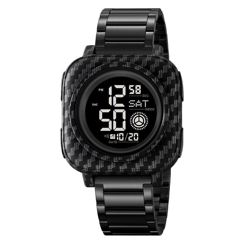 Image of SKMEI Square Digital Sports Watch Water Resist Stainless Steel 2131