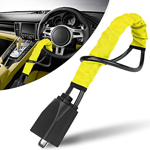 Why Do You Need Steering Wheel Locks? 18 Universal Car Steering Wheel Lock with 3 Keys, High Visibility An...