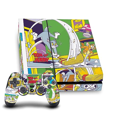 Autocollant Vinyle PS4 Tom and Jerry Skin Manette DualShock 4 Sticker Console de Jeu Sony