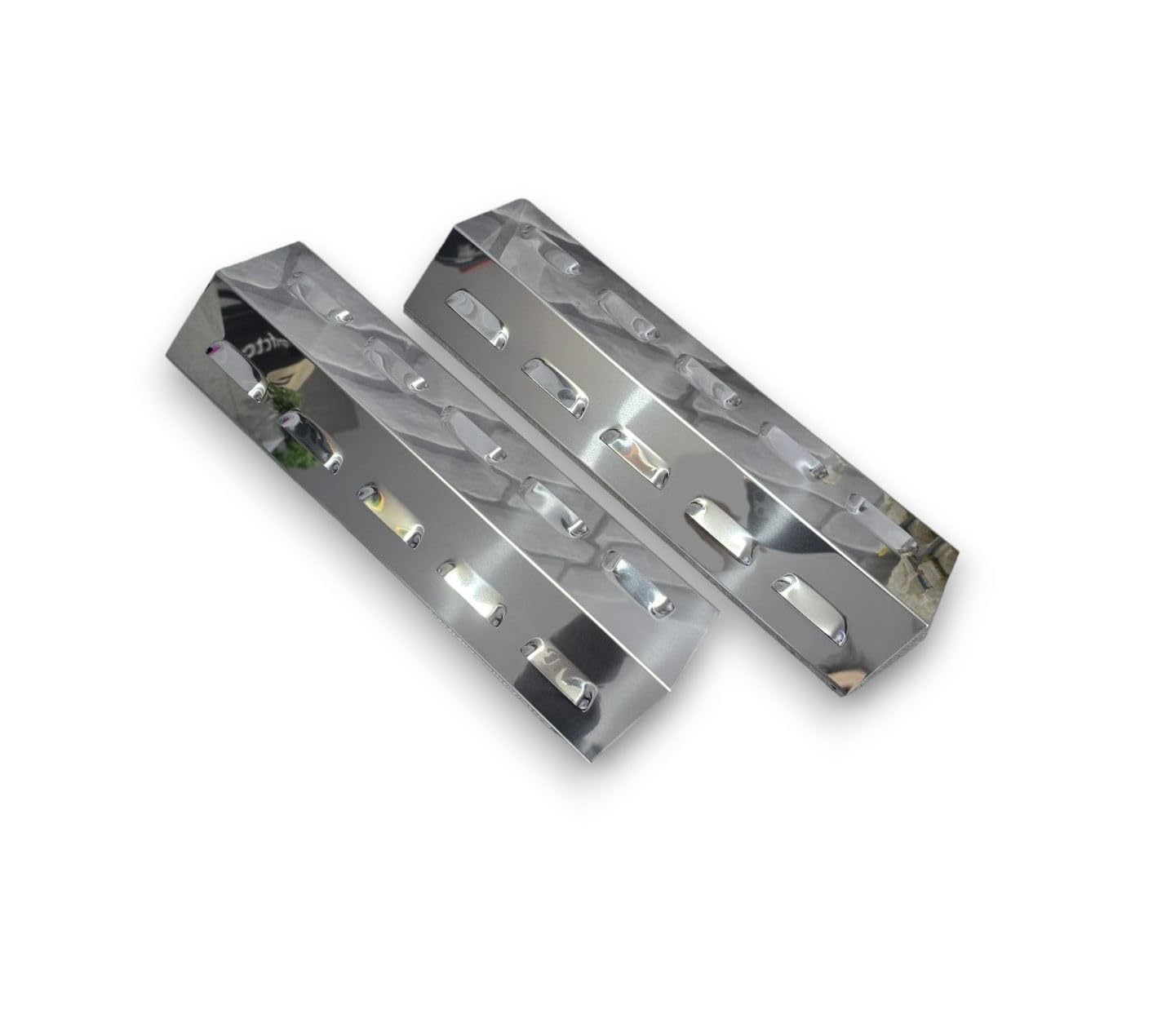 BricoShopping Coppia Diffusore di Calore per Barbecue a Gas Ricambio Inox 430 griglia spargifiamme copribruciatore Tenda di Protezione Piastra per Copertura dei Copri bruciatori (1598 x2)