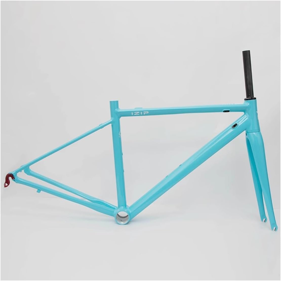 43CM 45CM 47CM 50CM 53CM Road Bike Frameset 700C Aluminum Alloy Quick Release Frame 100/130mm C Brake BSA BB68 Climbing Bike Frame with Carbon Fiber Fork(Silver 1,47cm)
