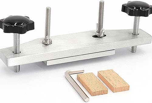 Miniatura 9 de Vaguelly Juego de abrazaderas de puente de guitarra de acero inoxidable con junta de corcho, accesorio de guitarra para guitarras clásicas,