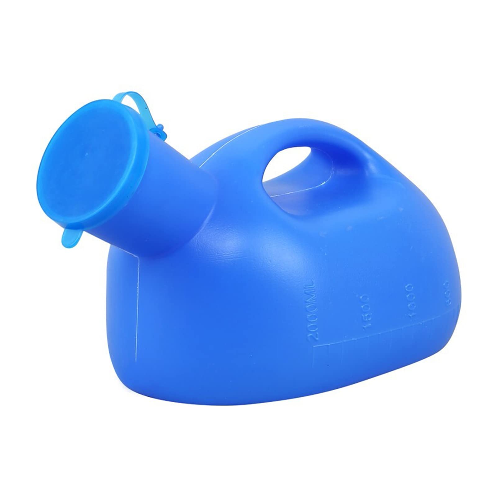 HYQOUKLR Male Portable Travel Pee Bottles, 2000 ml Male Urinal Urine Collection Container With Lid For Adults Driving Camping