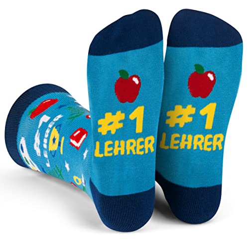 Lavley #1 Lehrer Socken für Männer und Frauen - Lustige Geschenke für Schullehrer