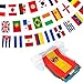 Produktbild Flaggenkette 200 Länderflaggen Girlande Weltflaggen 14 * 21cm, Dekorationen für Bar & Restaurant, Olympische Spiele, Weltmeisterschaft, Internationale Sportfeier (50 Meter)