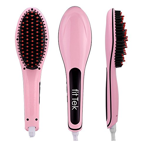 fitTek Hair Straightening Hair Brush