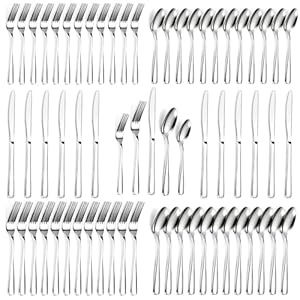 Bestdin 60 PCS Silverware Sets R...