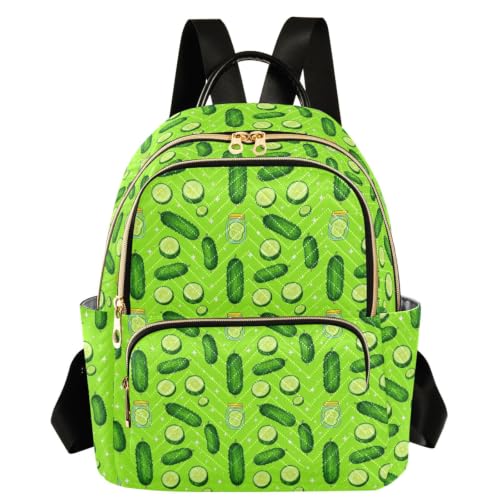 Mochila de moda Gherkin Cuke confeccionada en suave poliester cosido premium