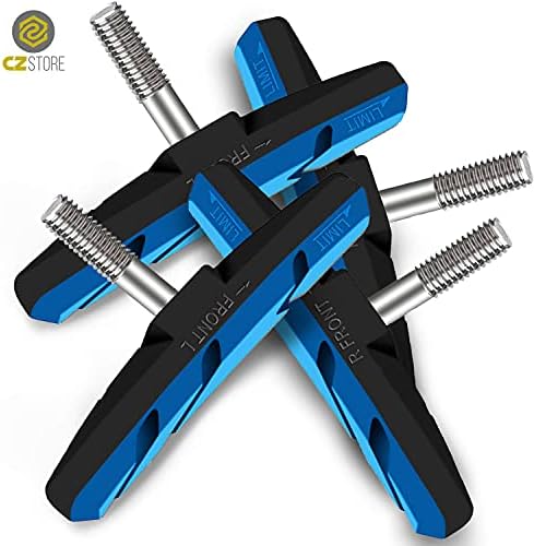 CZ Store®- Bike brake|SET OF 4|LIFETIME GUARANTEE- V-brake for caliper, bicycle brake|70 MM| bicycle brake pad/VTT/VTC-bicycle brake pads with nuts