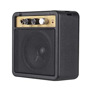 pedkit Gitaarversterker, Mini-gitaarversterker Versterker Luidspreker 5W met 6,35 mm ingang 1/4 inch…
