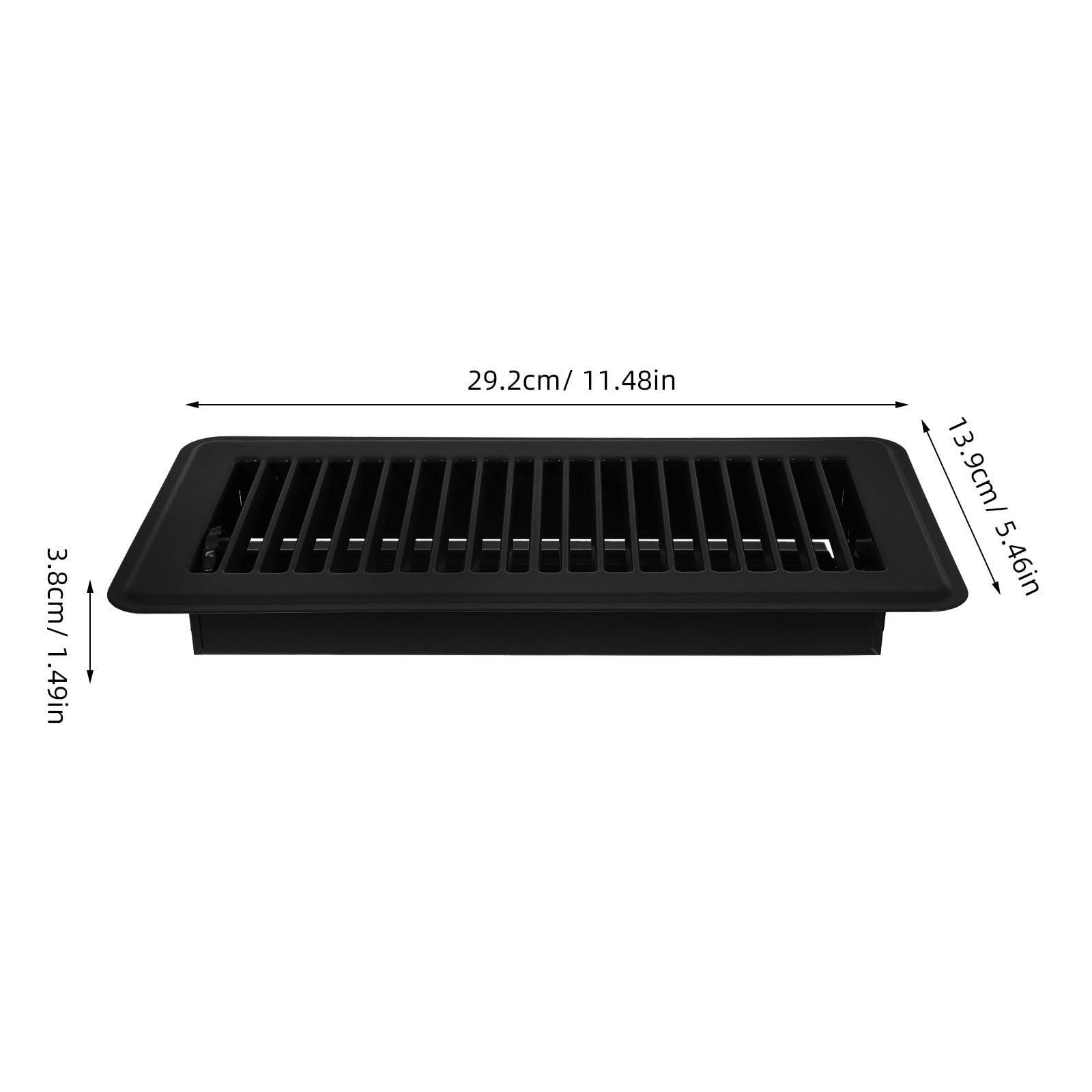 Yardwe 2 Stück X10 Zoll Bodenlüftungsabdeckung aus Eisen mit Sicherem Schutz und Luftstromregelung für Wohn und Bürobereiche im Modernen Design