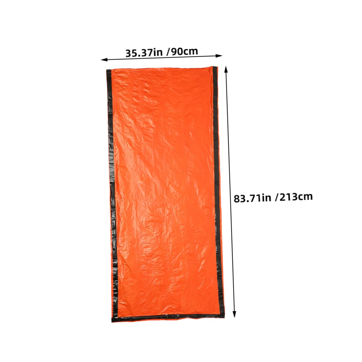 WHAMVOX 2pcs Lightweight Pe Aluminum Film Sleeping Bag for Adults Portable Drawstring Survival Sack with Emergency Whistle for Camping and Outdoor Travel