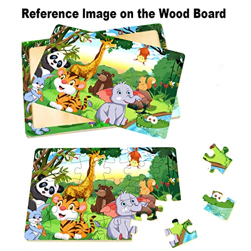 Puzzles for Kids Ages 35, Wooden Jigsaw Puzzles 2430 Pieces for