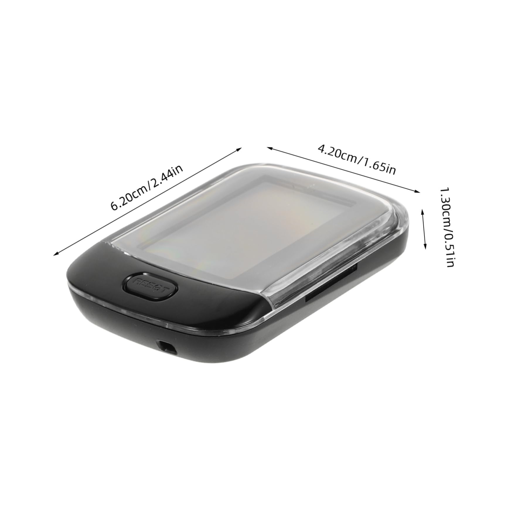 KICHOUSE Pedometer Clip Step Counter for Walking Technology Fitness Tracker Accurate Step Counting Calorie Monitoring for Hiking Black Pocket Tool for Men Women