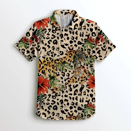 Funny Shirts for Men,Novelty Men's Hawaiian Shirts Short Sleeve Button Up Shirt Men Beach Outfit3
