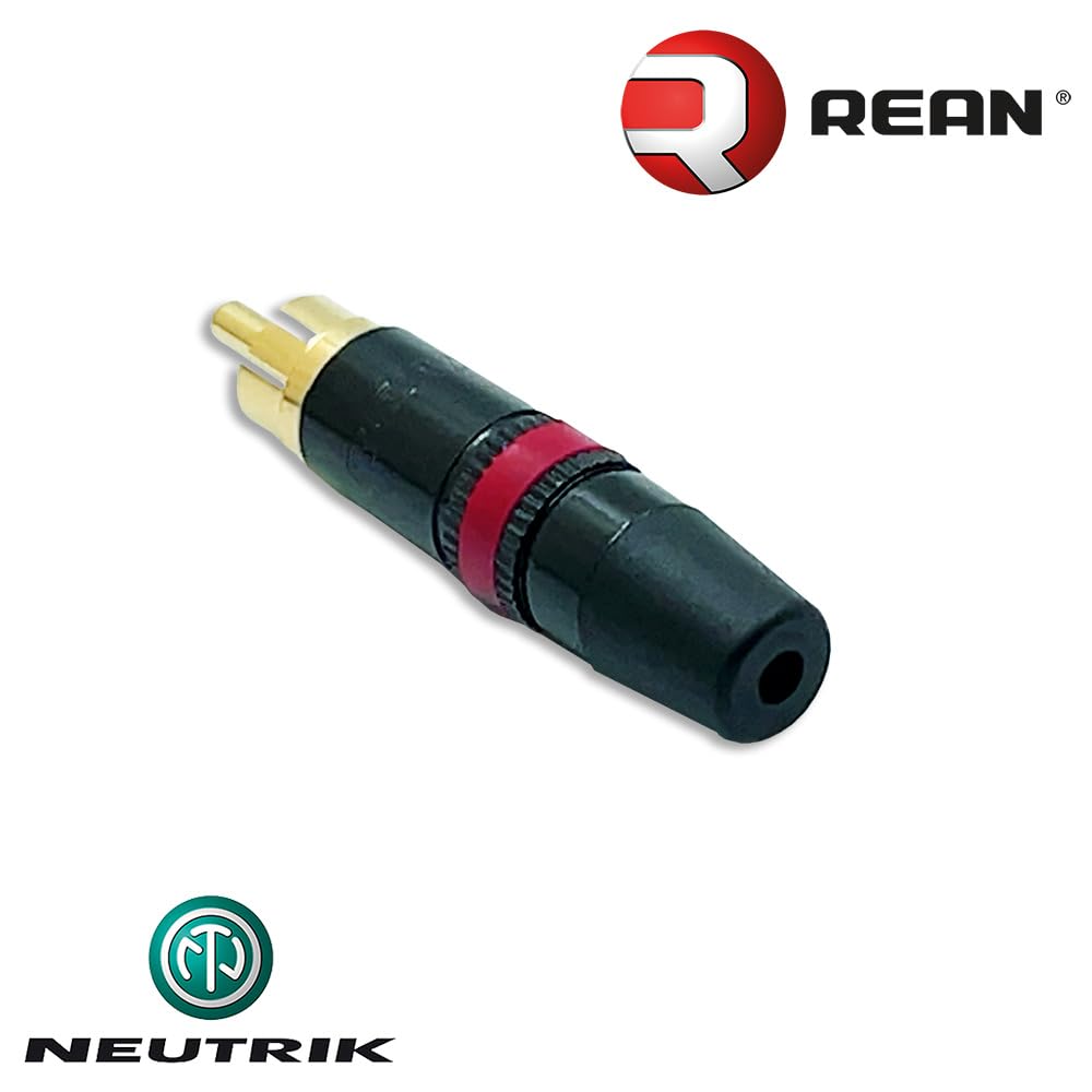 未使用・未開封品) NEUTRIK (REAN) NYS373 RCAプラグ (赤) vf3p617