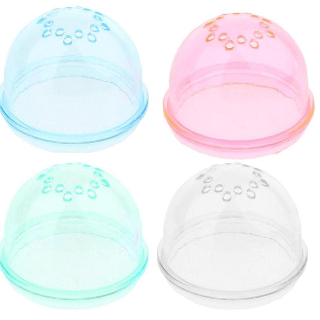 Onsinic Multicolor 4Pcs Hamster Tunnel External Tube Stopper Plug End Cap Diy Cage Baffle Accessories Random Color