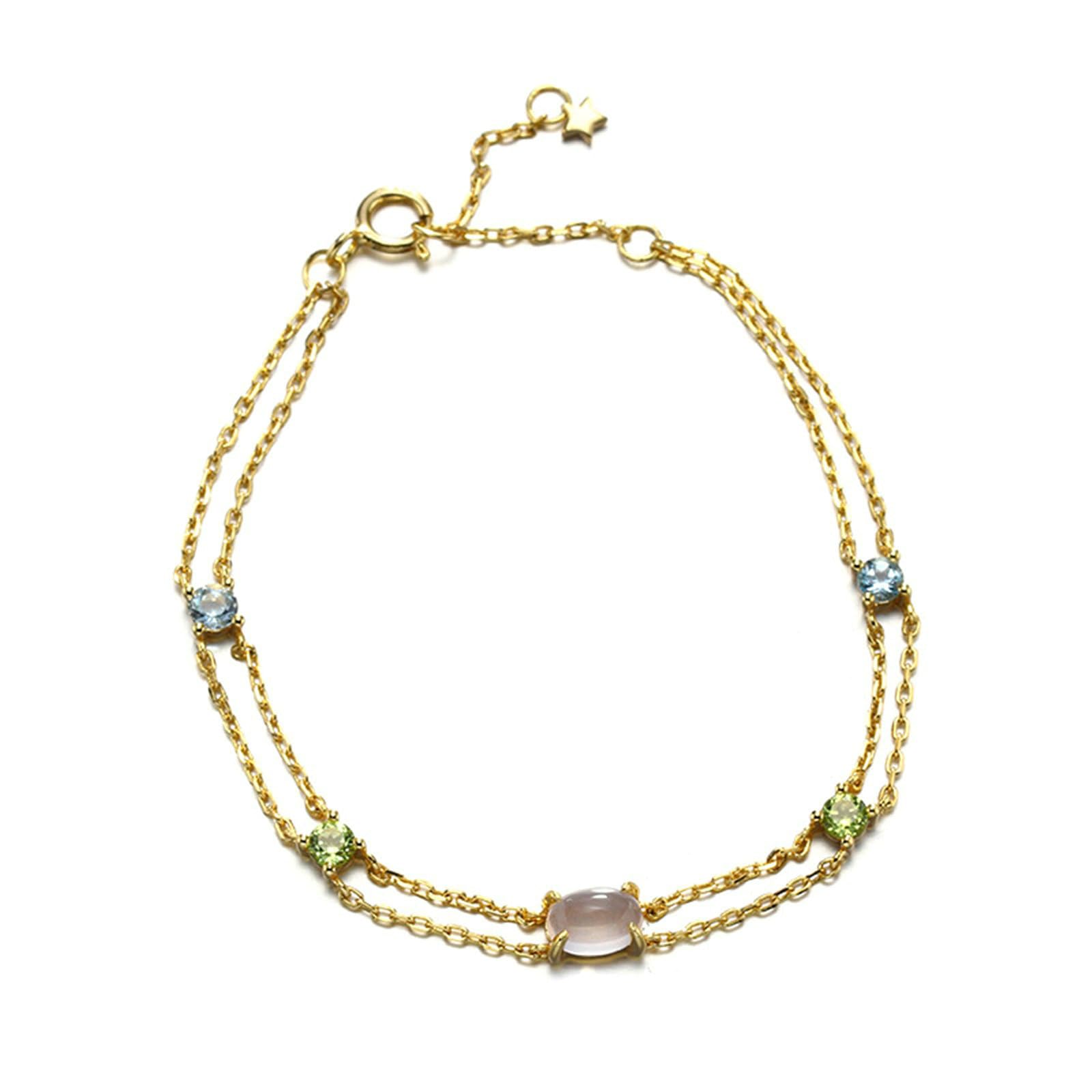 Pulsera de mujer 750 585 oro 375 21-23 cm de extensión