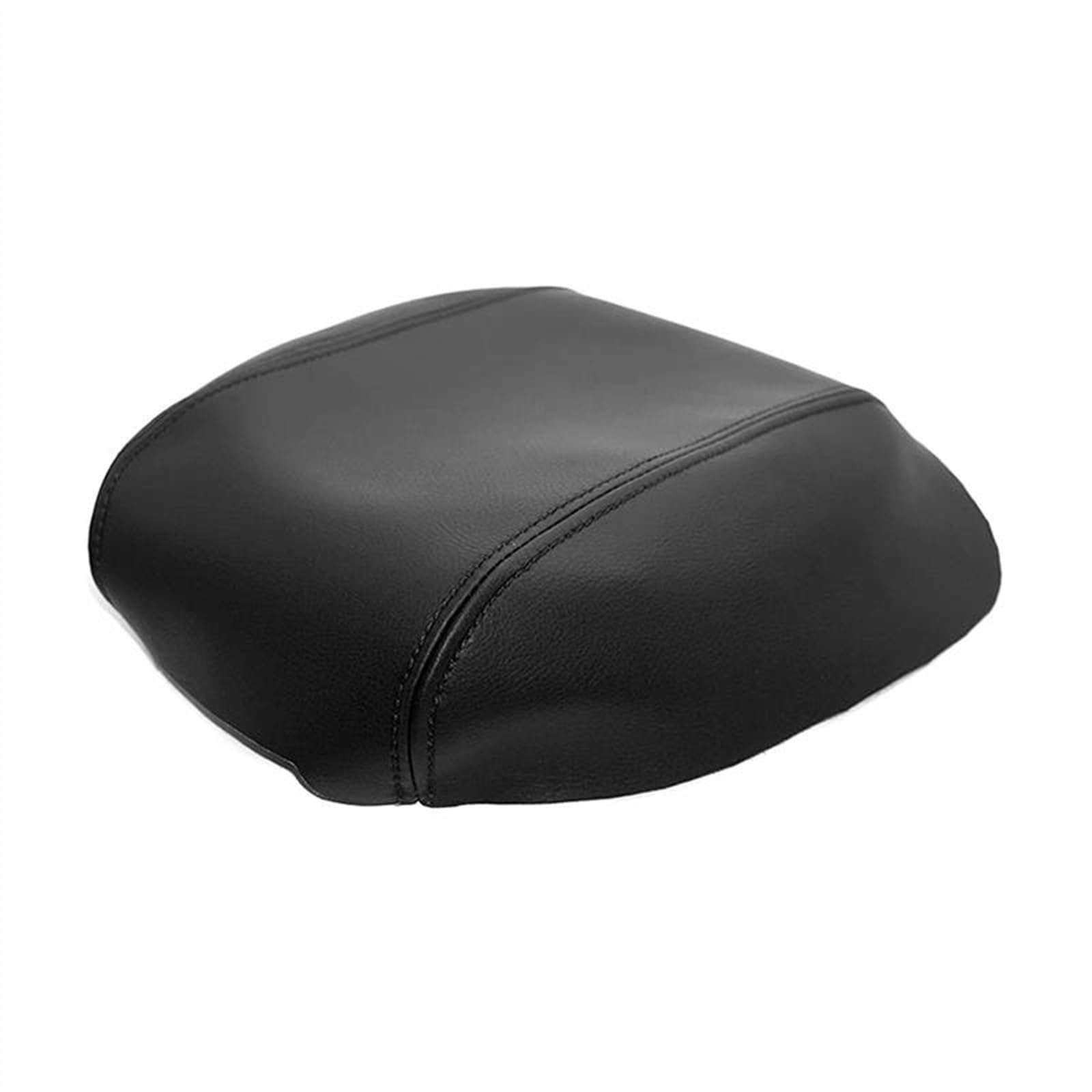 Piwine Black Car Decoration Armrest Leather Cover For Q5 2010-2018 Car Center Control Armrest Box Cover Sticker Trim(Black)