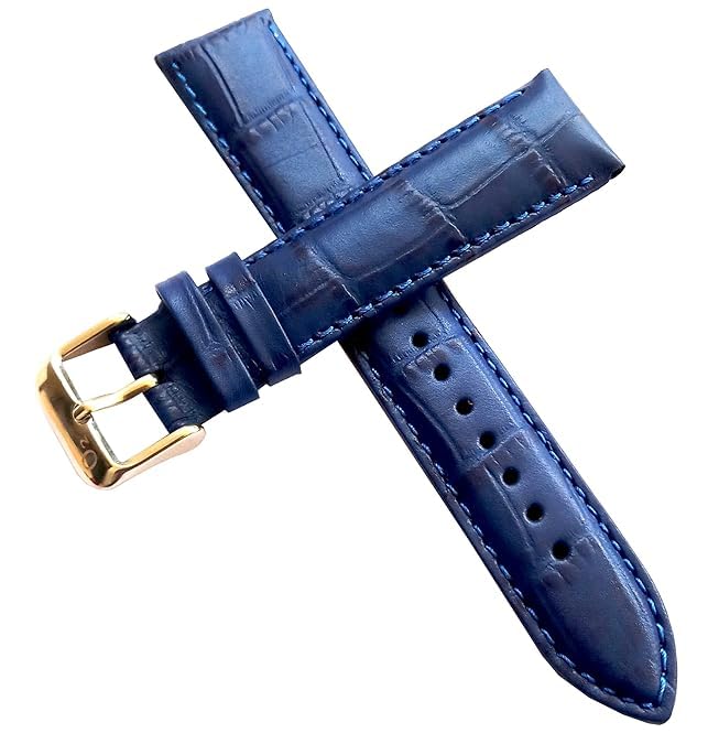 Image of 18mm 20mm 22mm 24mm 26mm 28mm 30mm 32mm Genuine Leather Black Brown Light Brown Blue Silver Rose Yellow Golden Silver Buckle Clasp Watch Band Strap for Men and Women