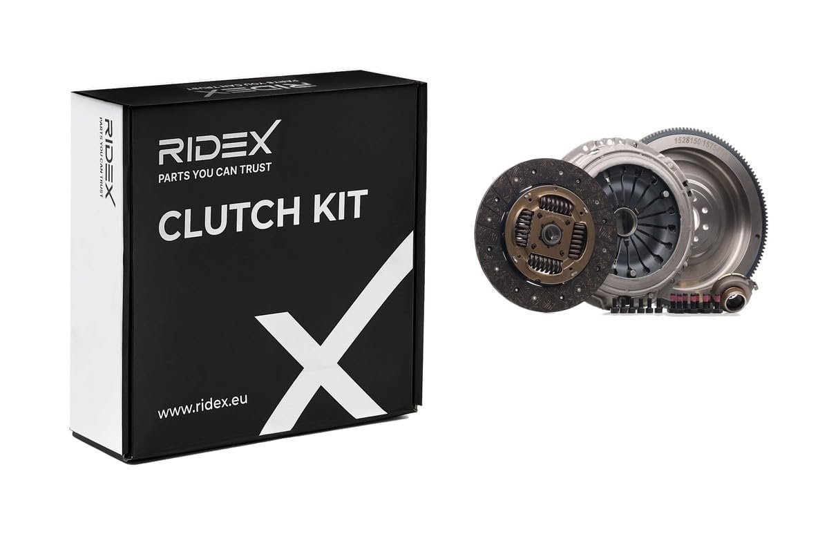 RIDEX 479C1032 Kit de embrague con placa de apriete de embrague con volante motor con plato de embrague con cojinete de desembrague Compatible con PEUGEOT 406 8B