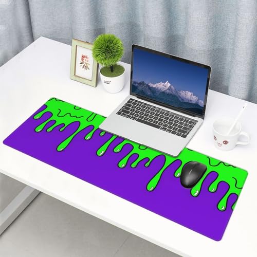 Image of Gaming Mouse Pad Abstract Dripping Design Desk Mat Desk Pad Large Gaming Mouse Pad E-Sports Office Keyboard Pad Computer Mouse Non-Slip Computer Mat Gift for Teen Boyfriend Girlfriend