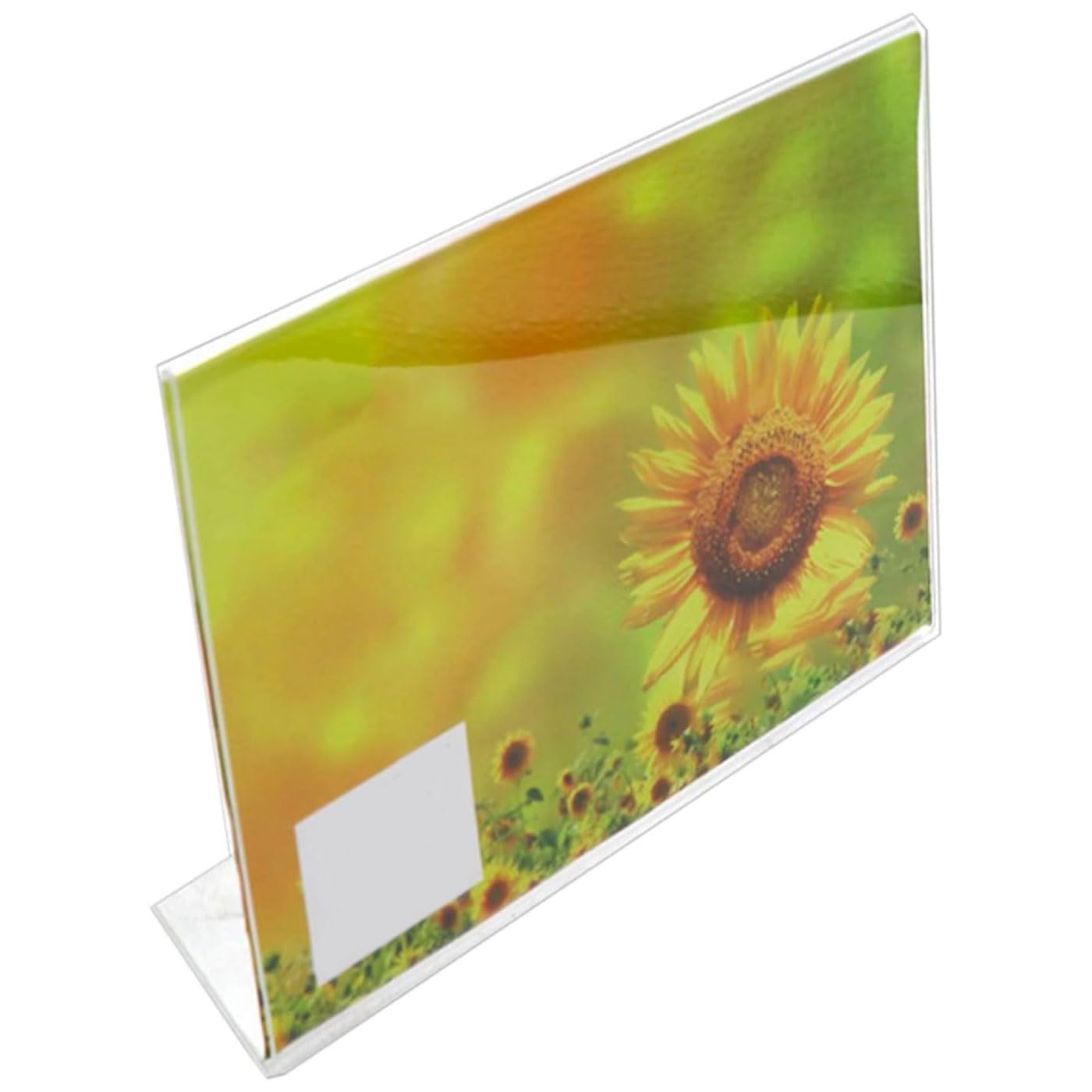 Acan Tradineur - Pack de 24 Portafotos de plástico Transparente, Marcos de Fotos de sobremesa, menú, Carteles, decoración, hogar (Horizontal - 21 x 30 cm)