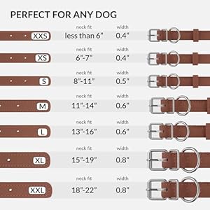 Collardirect Rolled Leather Dog Collar Soft Padded Round Puppy Collar Handmade Genuine Leather Collar Dog Small Large Cat Collars 13 Colors 1114 Inch Cinnamon Smooth  Cucciolini Doodles Collardirect rolled leather dog collar soft padded round puppy collar handmade genuine leather collar dog small large cat collars 13 colors 11 14 inch cinnamon smooth   cucciolini doodles