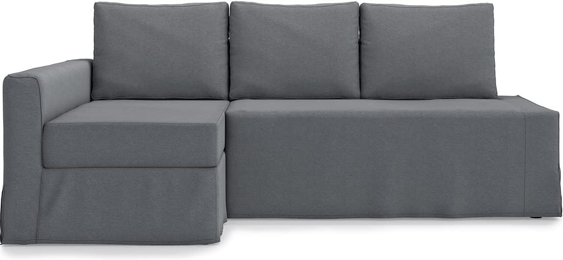 Easy Fit Friheten Couch Cover Replacement for IKEA Friheten Sofa Cover, Friheten Sleeper Sofa Cover, Friheten Cover Only!(Dark Grey, Left Chaise)