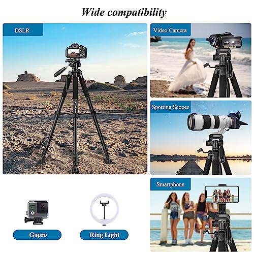 VICTIV 74-inch Camera Tripod