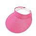 Produktbild MaoDaAiMaoYi Unisex Cap Visor Mit Spange In Mode Living 6 Farben Blendschutz Strandvisor Damenvisor Sonnenvisor Sonnenschutz Mit Schirm (Color : Hot Pink, Size : Size)