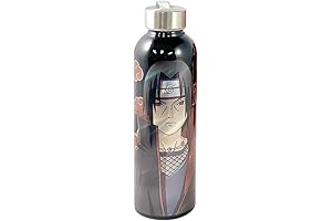 Naruto Shippuden Officially Licensed Glass Water Bottle (25 Oz)