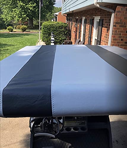 Golf Cart Canopy Cover (2 Stripe) (Choose Model Cart)