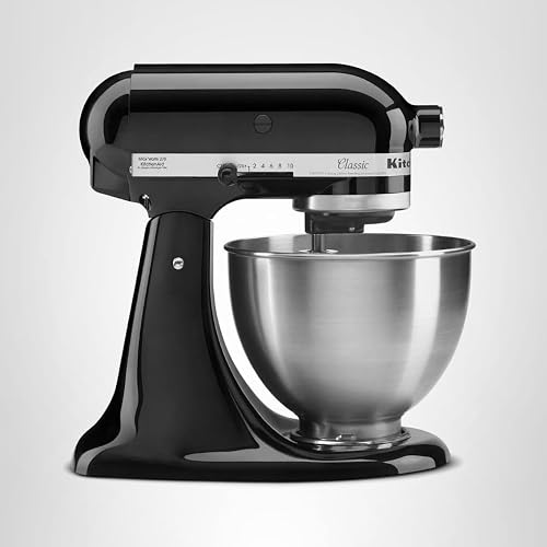 KitchenAid Classic Series 4.5 Quart Tilt-Head Stand Mixer K45SS in onyx black