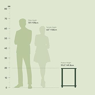 FURINNO Simplistic End Table, Dark Walnut (12127DWN)