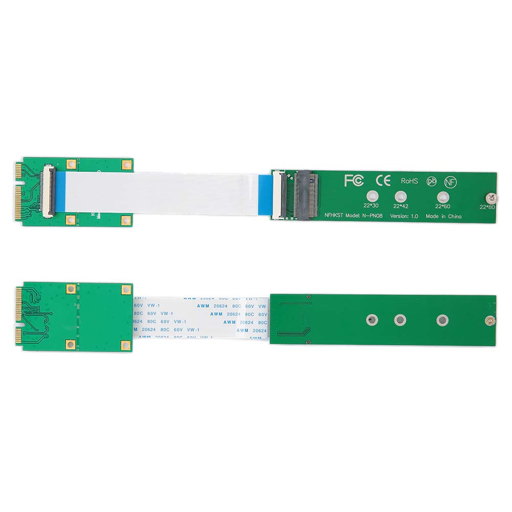 Keenso MINI PCIE Adapter Card for M.2 (NGFF) NVMe SSD, Compatible with 2230/2242/2260 Cards, Ideal for Quick Data Access