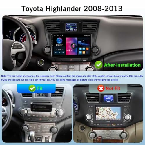 Radio para Toyota Highlander 2008-2013 con Pantalla 10.1" miniatura 2