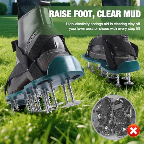 Zapatos de Aireación para Césped Ajustables con Clavos miniatura 2