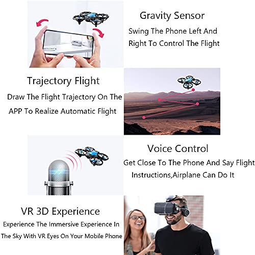 Remote Control Drone,5 Million Pixel Ultra-High-Definition Camera Drone,Remote Control Quadcopter,Gesture Control,App Control,Orange #TOP6