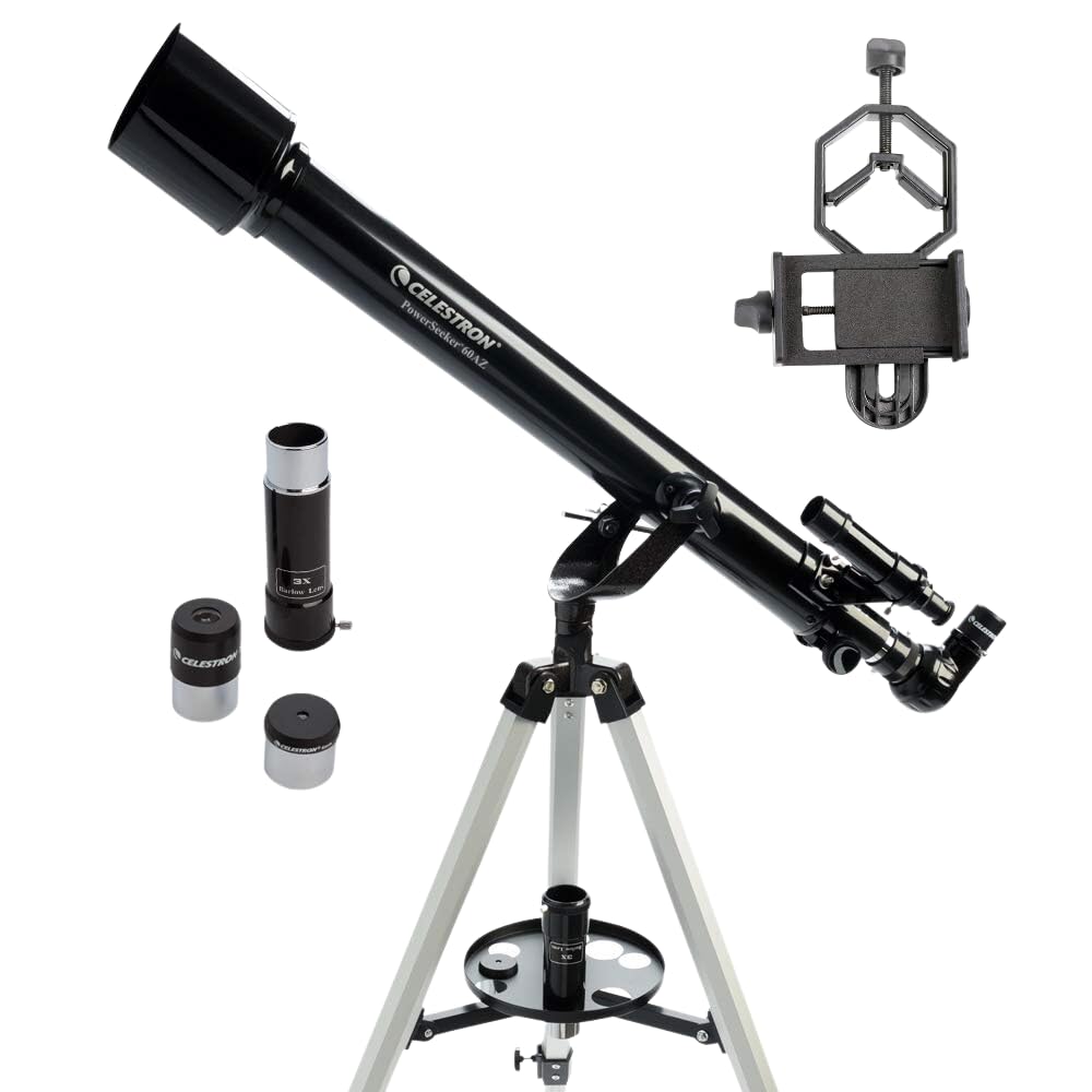 Celestron PowerSeeker 60AZ Telescope with Smartphone Adapter-picture-16
