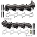 cciyu Stainless Steel Exhaust Manifold Kit Fits 97-98 For Ford For F-150 For F-250 For Expedition Pickup Truck