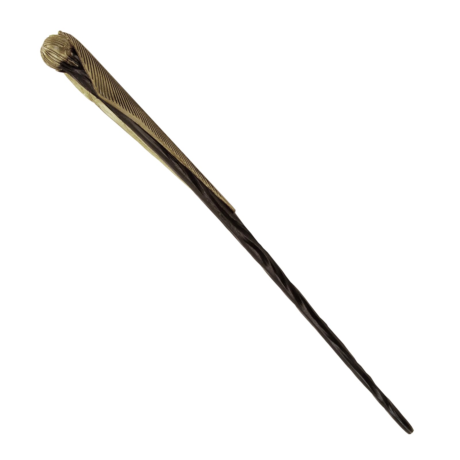Photo 1 of Harry Potter Golden Snitch Wand - 18" Collectible Wizarding Wand - Gold Detailing & Deluxe Display Box - Inspired by Quidditch Ball - Fan & Collectors Souvenir - Not a Toy