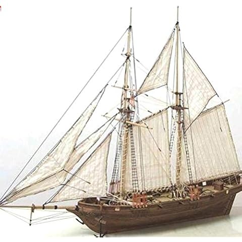 BSTCAR Model Boats Kits , Wooden Sailboat Ship Kit Boat Toy, DIY Sailing Ship Model Kits, Sailboat to Build Decor, Assembling Building Boat Gifts Toy Cover