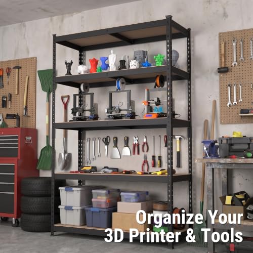 Image of WORKPRO Shelving with MDF Board, 35-3 /10 inchW x 17-1 /2 inchD x 72 inchH, 1650LBS Load