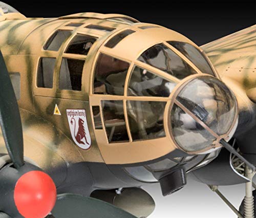 Revell REV-03863 Heinkel He111 H-6, Flugzeugmodellbausatz 1:48, 34,4 cm Modelmaking, unlackiert – Bild 5