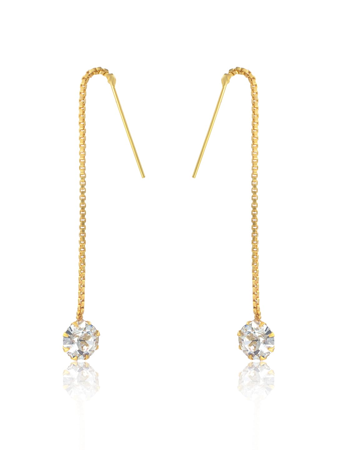 PRIVIU Studio Gold Plated AD Studded Sui Dhaga Earring for Women & Girls (B0CK4KKTDF) Amazon Price History, Amazon Price Tracker