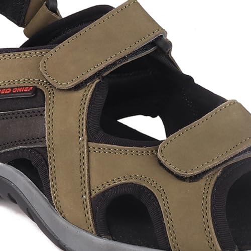 Image of Red Chief Leather Sandals for Men